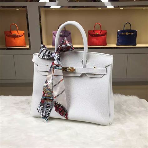 White Hermès Bags 